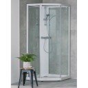 Porsgrund Showerama 10-5 Classic Dusjkabinett Hvit Matt / 90x90cm Klart Glass