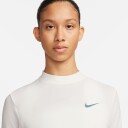 Nike Dri-FIT Swift Mock-Neck LS Running Top Dame Sail L