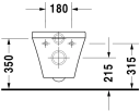 Duravit DuraStyle Vegghengt toalett 370x540 mm, Hvit