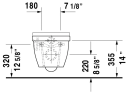 Duravit Starck 3 Compact toalett 375x485 mm, Hvit med HygieneGlaze