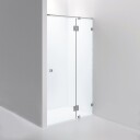 INR Iconic Nordic Rooms Dusjnisje ARC 5 Måltilpasset Brushed Stainless / Frostet Glass