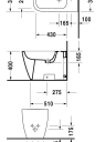 Duravit Happy D.2 gulvstående bidé 365x630 mm, 1 blanderhull