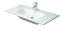 Duravit Me By Starck Møbelservant 1030x490 mm, 1 bl.hull, m/o.l, Hvit m/WG