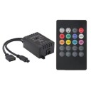 RGB LED Controller med Musikk & fjernkontroll