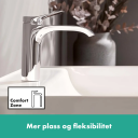 Hansgrohe Vivenis Servantbatteri 110 Med Oppløftventil, Krom