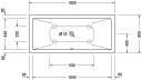 Duravit DuraSquare Badekar f/innbygging 1800x800 mm. Produsert i DuraSolid A