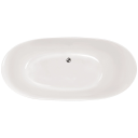 Bathlife Ideal Oval Frittstående badekar 1600x800 mm, Akryl, Hvit