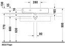 Duravit Vero Toppmontert Servant 700x470 mm, 1 bl.hull, u/o.l, Hvit m/WG