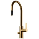 Tapwell Arm885 Uttrekk+Avstengning Brushed Honey Gold (TA-9424287)