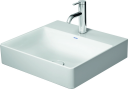 Duravit DuraSquare Møbelservant 500x470 mm, u/bl.hull, u/o.l, Hvit m/WG