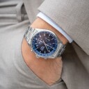 Seiko Chronograph 42mm Steel Blue Dial