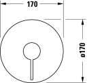 Duravit D-Neo 1-greps Dusjbatteri Til innbygging, 1 uttak, Krom