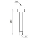 Tapwell Fl271-300 Taknedløp L300mm Oksiderende Kobber