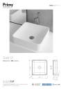 Scandtap Bathroom Concepts Solid S1 380x380 mm, Hvit Matt