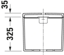 Duravit D-Neo Sisterne 395x180 mm, Hvit