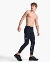 2XU Men's Aero Compression Tights S, Black/Silver Reflective