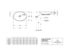 V&B Loop & Friends Toppmontert servant 560x380 mm, m/overløp, Hvit