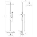 Tapwell Tvm2200 Takdusj for Badekar Oksiderende Kobber