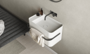 Copenhagen Bath Yuno Rail 55 servant 550x310 mm, Hvit Matt