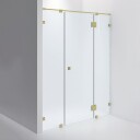 INR Iconic Nordic Rooms Dusjnisje ARC 7 Måltilpasset Brushed Brass / Frostet Glass