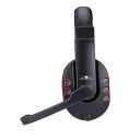 No Fear Gaming Headset med 2x3,5mm - Sort/Rød