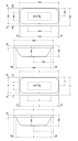 Duravit Happy D.2 Badekar f/innbygging 1800x800 mm.