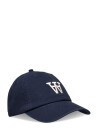 Double A by Wood Wood Eli Embroidery Cap Blue Double A By Wood Wood NAVY ONE SIZE