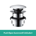 HANSGROHE FINORIS SERVANTARMATUR 110 KROM PUSH-VENTIL