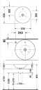 Duravit Starck 1 servant, Ø53 cm, hvit