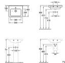 VILLEROY & BOCH SUBWAY SERVANT C+ 50X40 ALPIN HVIT