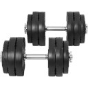 Gorilla Sports Hantlar PRO Trigrip - 2x15 kg