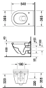 Duravit Starck 3 Vegghengt toalett Uten skyllekant, Hvit
