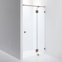 INR Iconic Nordic Rooms Dusjnisje ARC 5 Måltilpasset Brushed Bronze / Klart Glass