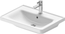 Duravit D-Neo Møbelservant 650x480 mm, 1 bl.hull, m/o.l, Hvit