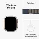 Apple Watch Ultra 2 49mm GPS+CEL Titanium L (Blå/Alpine Loop)