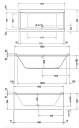 Duravit Starck Badekar for innbygging 1900x900 mm.