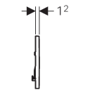 Geberit Sigma30 Betjeningsplate Krom/Mattkrom/Krom