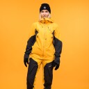 Bergans of Norway Y MountainLine Hybrid Softshell Jacket Dame Mango Yellow/Dark Shadow Grey L