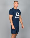 Reebok Workout Ready Supremium 2.0 Big Logo T-Shirt - Collegiate Navy - L