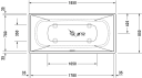 Duravit DuraSquare Frittstående badekar 1850x850 mm. Produsert i DuraSolid A