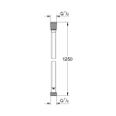 Grohe Silverflex Twistfree dusjslange 125 mm, Cool Sunrise