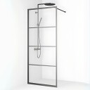 Macro Design Empire Dusj Skjermvegg Fast - med Gunmetal Profil / 85cm Klart Glass