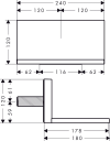 Axor Showersolution Kartut/Hylle Tutlengde 120 mm, Polert Sort Krom