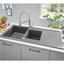 Grohe K400 kjøkkenvask 116x50 cm, grå