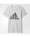 Adidas Mens Sport Essentials Logo Tee Grey/navy S