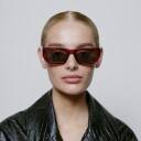 A. Kjærbede Fame Sunglasses Burgundy Transparent KL2206-BTR