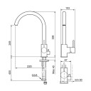 Mora INXX II Soft blandebatteri med ventil (matt hvit)