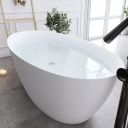 Bathlife Sund Frittstående badekar 1700x820 mm, Akryl, Hvit Matt