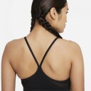 Nike Indy Light-Support Padded V-Neck Sports Bra Dame Black/Black/Black/White L