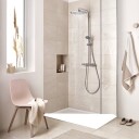 Grohe Vitalio System 250 Cube Dusjsystem 250x250 mm, med termostat, Krom